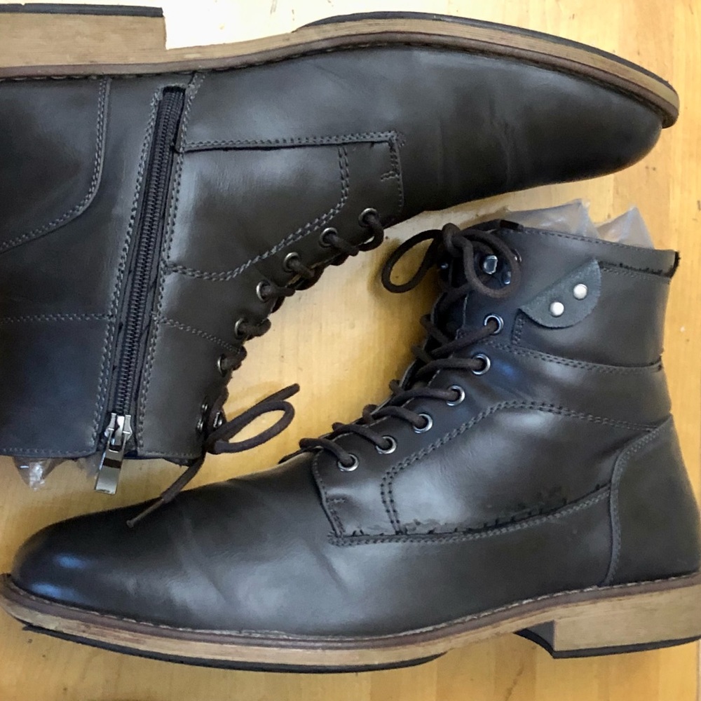 Motorcycle Boots Dress Waterproof Boots Casual Ankle Boots for Men Size 13